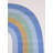 Rug Branch Skye 8' x 11' (7'7" x 10'10") Blue/Ivory Rainbow Kids Area Rug, Modern, Medium Pile, Stain-Resistant Carpet - Playroom, Nursery, Toy Room and Bedroom-2139626471