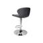 ROSSO GASLIFT 360° SWIVEL BARSTOOL - VINTAGE FAUX LEATHER - BLACK SAND POWDER COATED BASE (SINGLE)-289847133