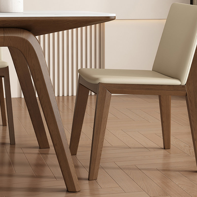 Table de salle à manger et chaise en bois massif Modern, H 29,52 po x L 78,74 po x l 35,43 po