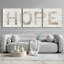 «Epic Art» «Hope Chevron» par Cindy Jacobs, ensemble d'art mural en verre acrylique, 3 pièces-102056408