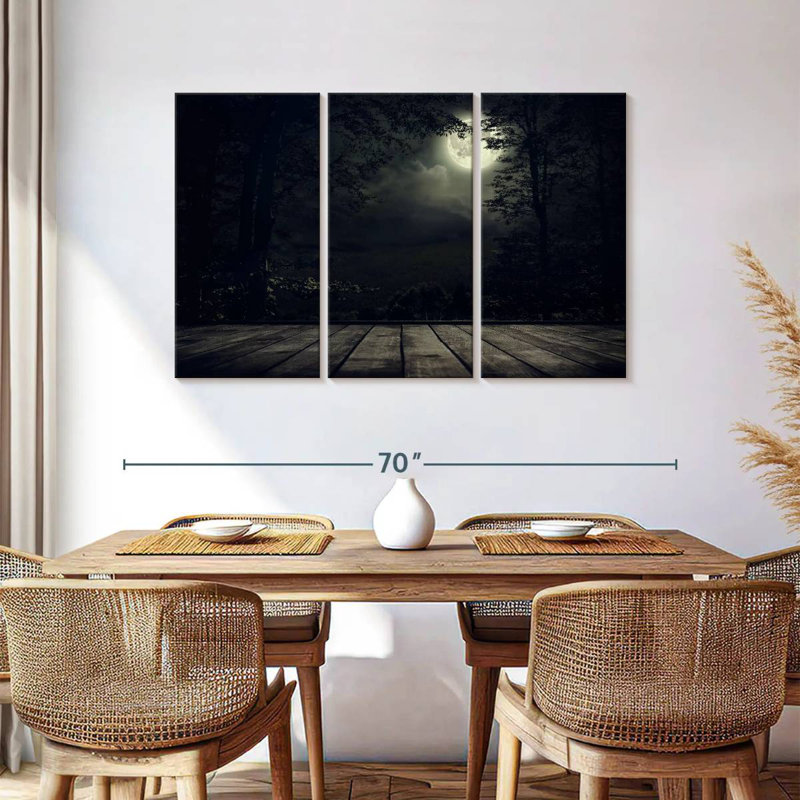 Marvelous Full Moon, 36" H x 57" W