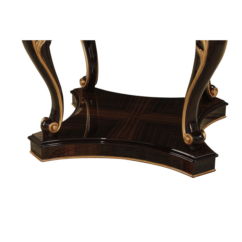 Athena Round Walnut Wood Dining Table, With Base