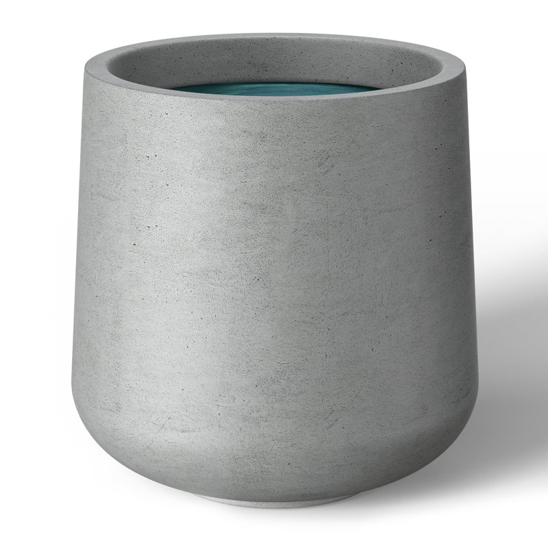 Grand pot à fleurs Brenno, Gris naturel (intérieur amélioré), H 13,4 po x l 13 po x P 13 po