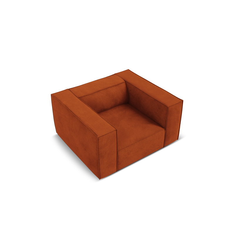 Jessicah Upholstered Armchair, Terracotta