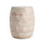 Table d'appoint intérieure / extérieure en béton léger avec finition, 15,44 po x 18,28 po, motif nid d'abeille, sans finition d'assemblage pour utilisation, largeur, profondeur, hauteur de 18,28 po, bois naturel requis