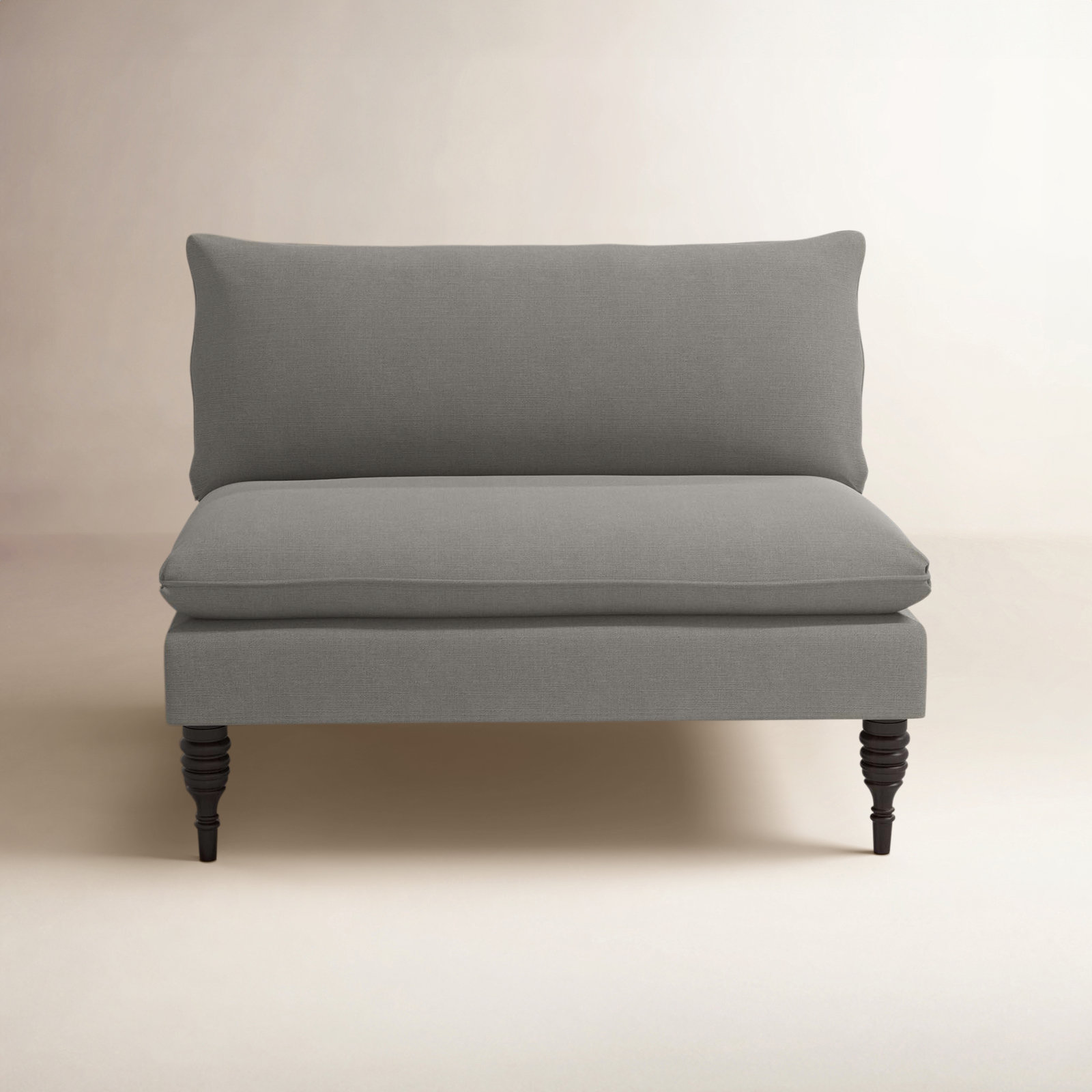 Varick 47'' Upholstered Settee, Classic Grey Linen