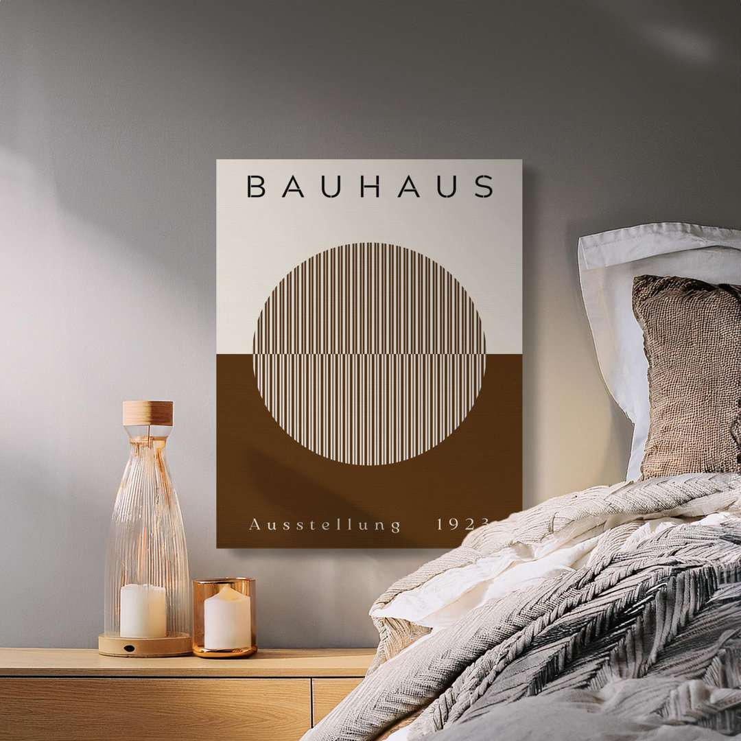 Bauhaus Ausstellung Cordon Print, 1923 Exhibition Poster, Gallery Wrapped Canvas, Modern Wall Decor, Ready to Hang, Archival Quality