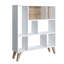 Frame Bookcase, Standing Bookshelf with 8 Shelves, Display Cabinet-403996528-403996529