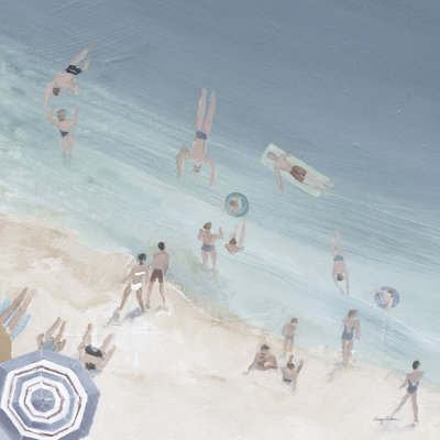 Plage bleue fraîche