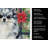 Blue Merle Pomeranian Christmas PoinsettIas Kitchen Towel-2080583690
