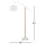Lampe sur pied arquée 61 po Damia