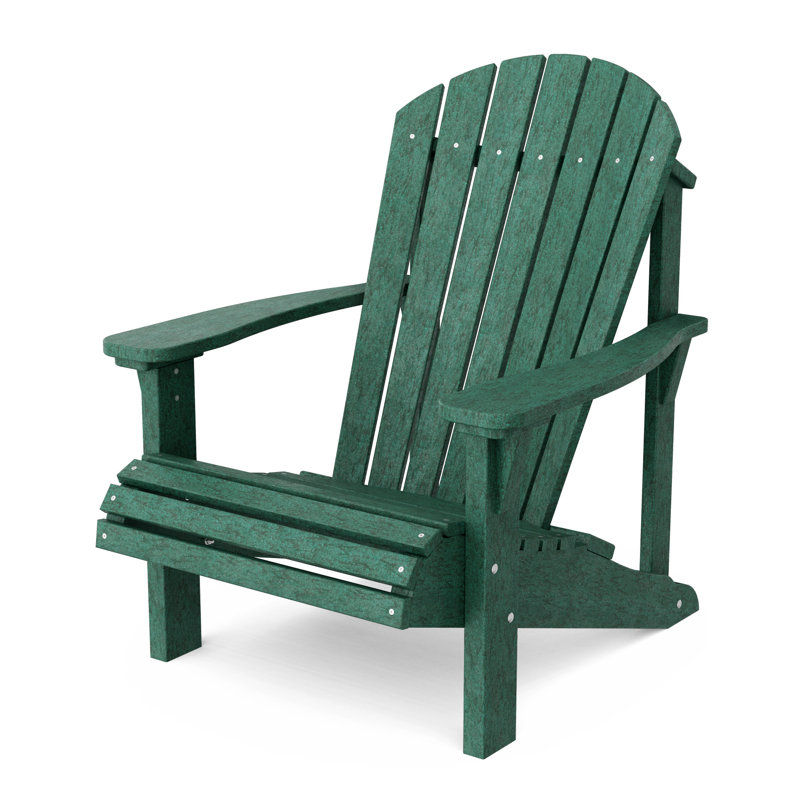 Heritage Outdoor Adirondack Chair, Turf Green