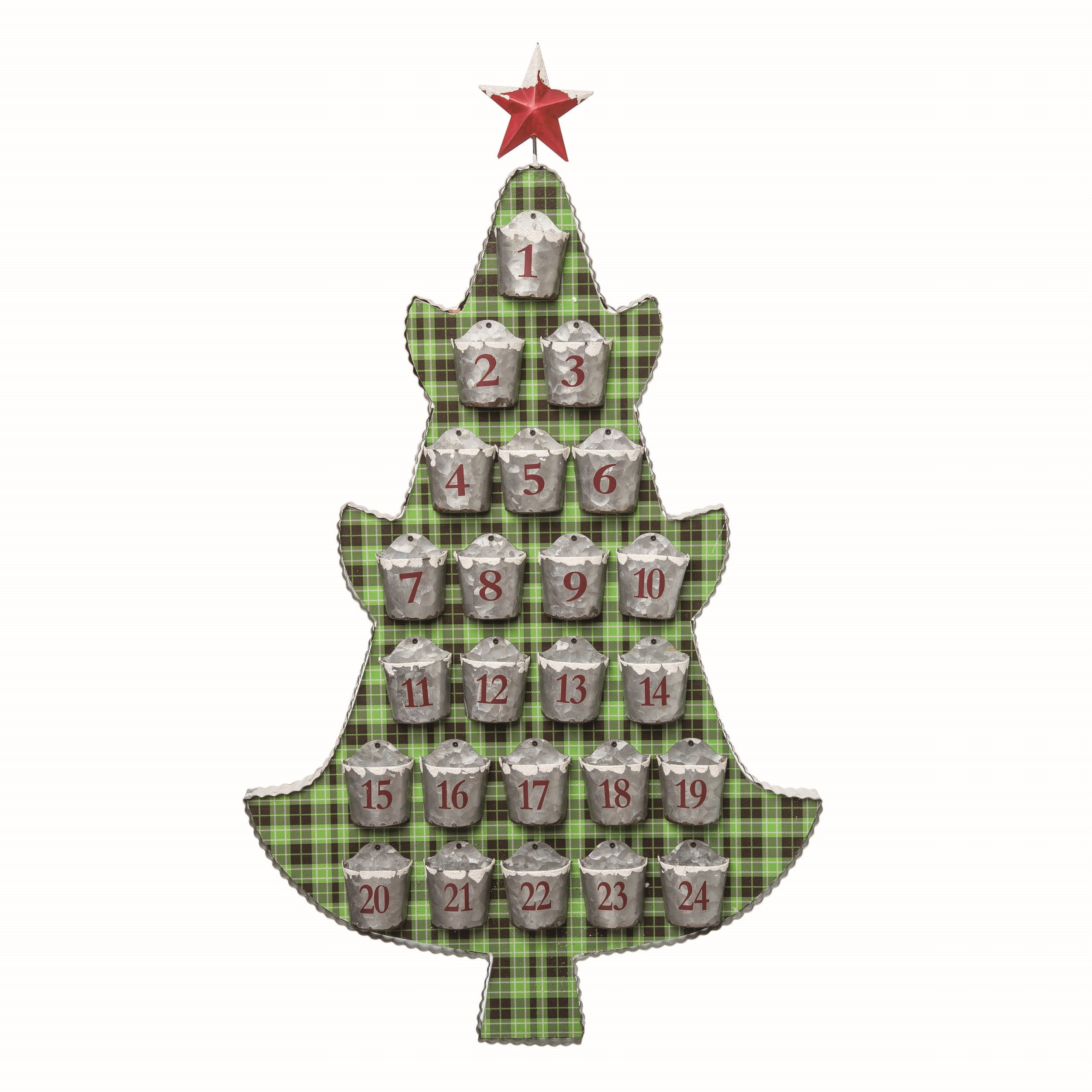 The Holiday Aisle® Wood Tree Countdown Calendar | Wayfair