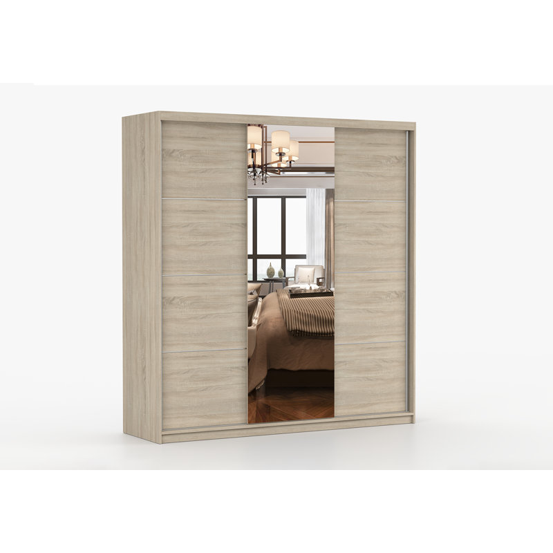 Manufactured Wood Wardrobe, Black