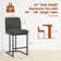 24" Bar Stools, Counter Height Bar Stools With Back