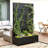 Metal Planter Box with Trellis with Wheels-671094937-689167376-701262472