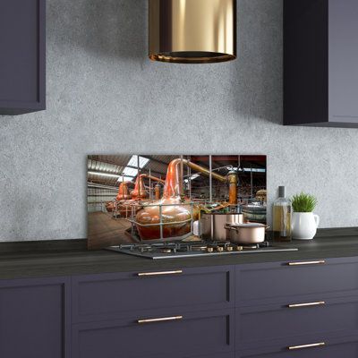Allabaksh 50cm W x 100cm L Glass Peel and Stick Panel