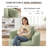 41"W Upholstered Lounge Swivel Chair With Pillow-1468207835