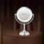 Grand miroir de maquillage professionnel de 8,5 po avec lumières plus brillantes, miroir grossissant True HD 1X / 10X avec 3 lumières à intensité variable, 90 lumières à DEL sans ombre, miroir de meuble-lavabo pivotant à 360 ° sans soudure, nickel perlé