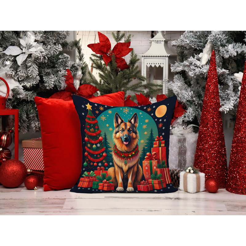 Coussin décoratif intérieur / extérieur Enchanted Christmas, 14 po x 14 po