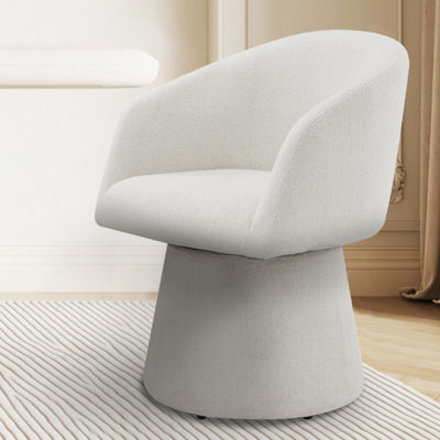 Fauteuil demi-tonneau pivotant en chenille de 24,4 po Kyo 