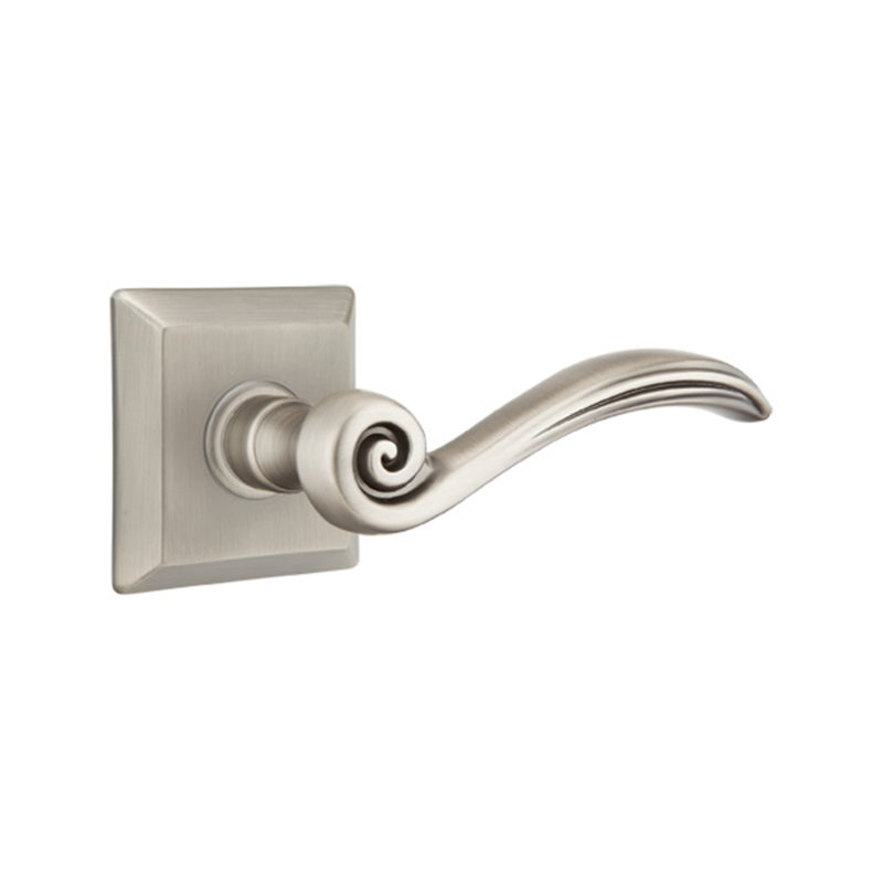 Poignée de porte avec rosette Elan, Gauche, Nickel antique