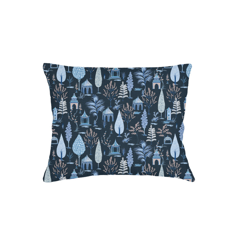 Printed Pillows Linen Geometric Accent Pillow, Rectangle 28" H x 36" W, Polyester