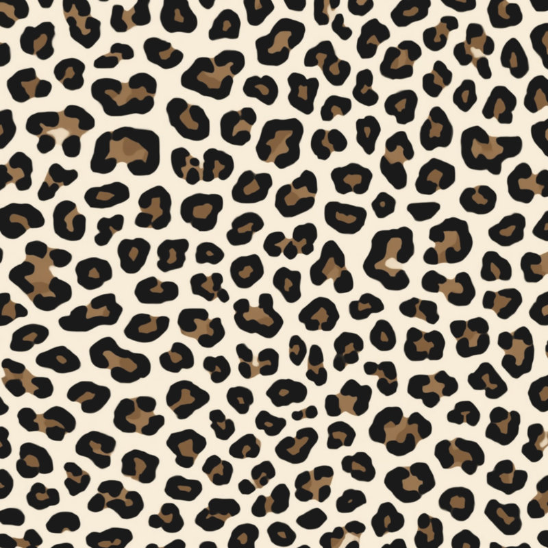 Tapis de bain à motif léopard, L 34 po x L 21 po, Beige noir