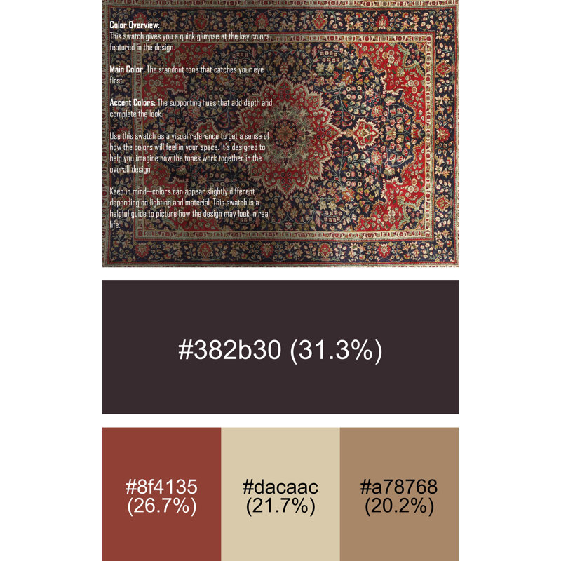 Oriental Indoor Rug, Rectangle 5' x 7'