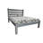 Gray Solid Wood Queen Bed Frame