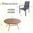 6-Person Round Patio Dining Set With Stackable Textilene Chairs-831525700