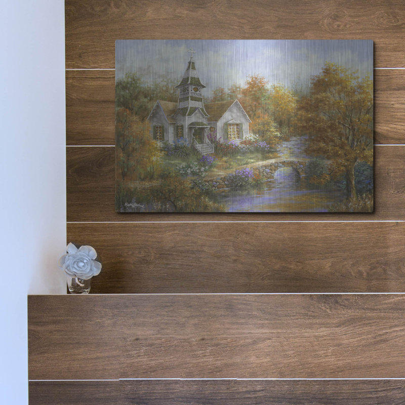 Art mural en métal «Autumn Woration» par Nicky Boehme, H 12 po x l 16 po