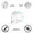 23'' Clear Acrylic Corner Shower Bench