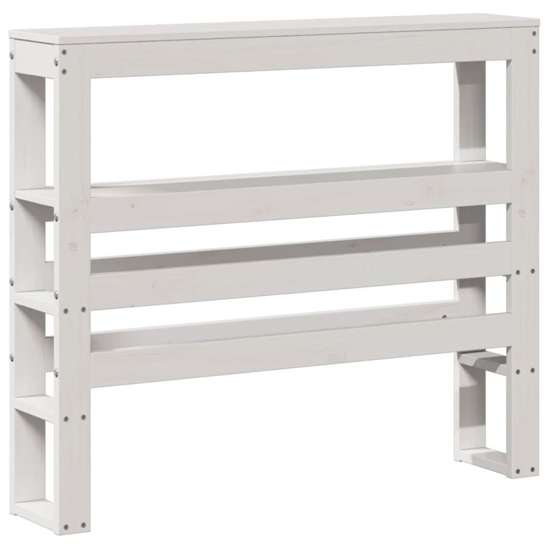 Courtois 80cm Solid Wood Headboard, 82cm x 96cm W x 19cm D, White