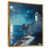 Toile avec cadre flottant or