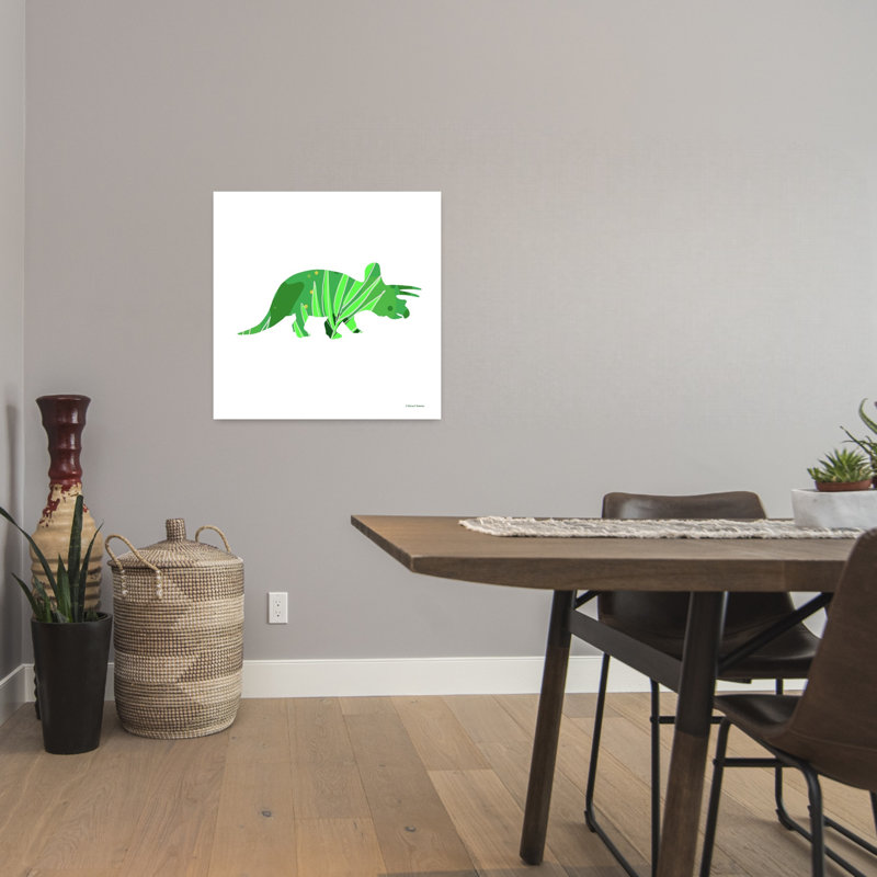 Dinosaure tropical, art tropical, H 24 po x l 24 po