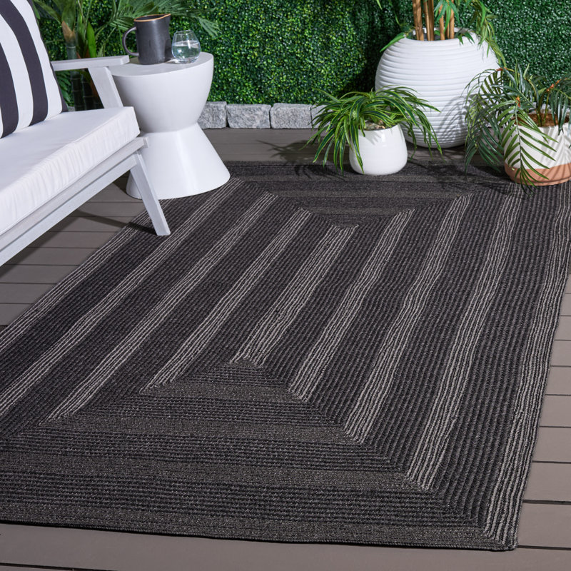 Braided 265 Hand Woven Performance Machine Washable No Pattern Rug, Rectangle 5' x 8'