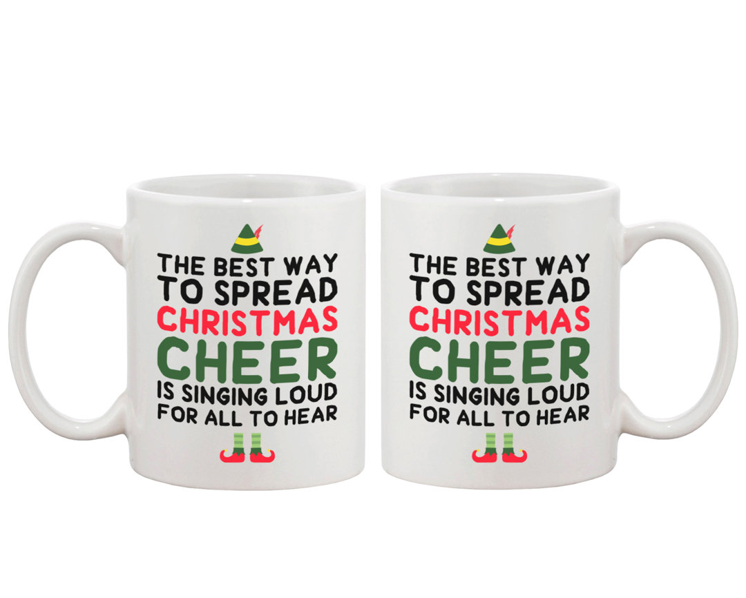 The Best Way to Spread Christmas Cheer Coffee Mug 365 Printing Inc