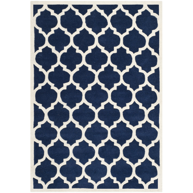 Tapis en laine touffeté à la main Carolene, Rectangle de 10 pi x 14 pi