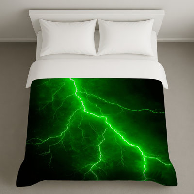 Housses de couette Green Lightning Bolt