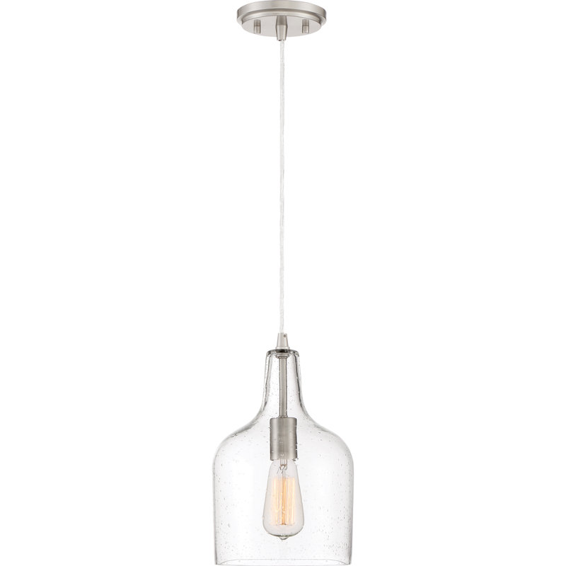 Hashimoto 1 - Light Brushed Nickel Single Pendant