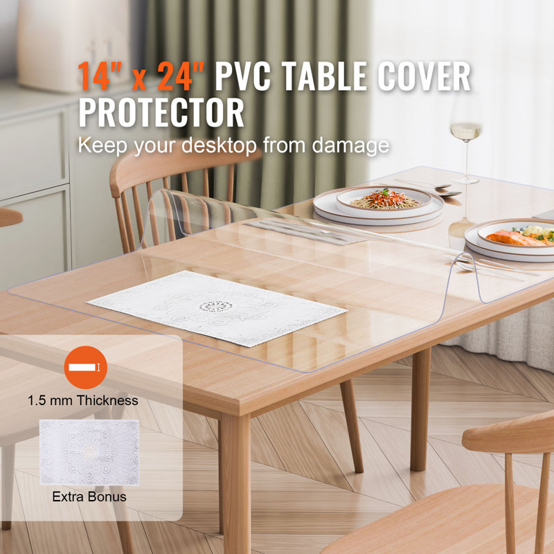 Protecteur de table en PVC, L 14 po x L 24 po
