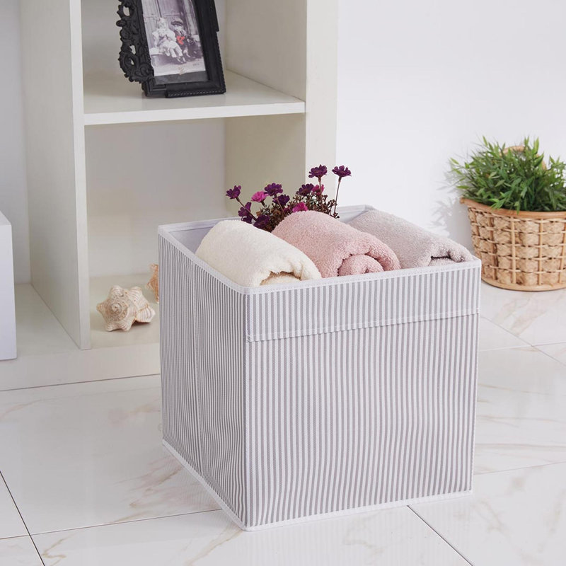 Boîte de rangement en feutre Cubby, Gris