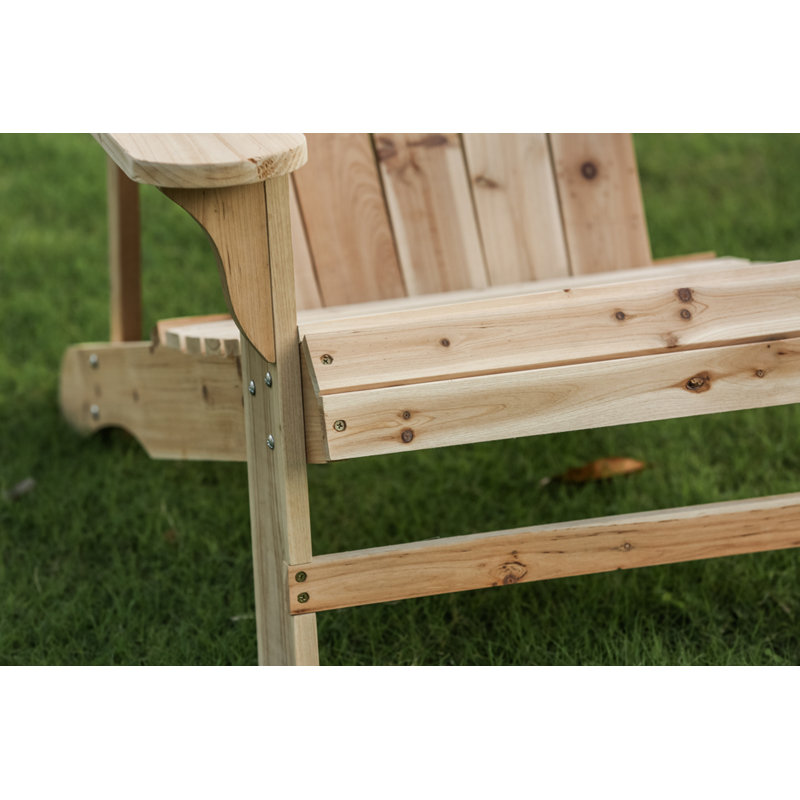 Chaise Adirondack en bois massif Stebbins
