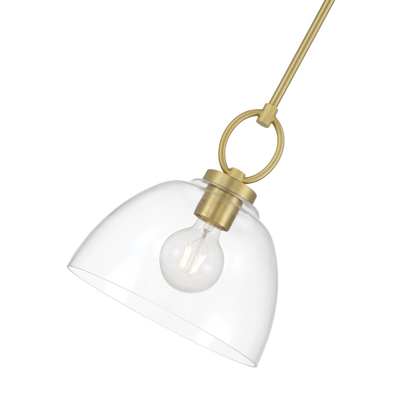 Luminaire suspendu 1 lumière Velto, Laiton rétro