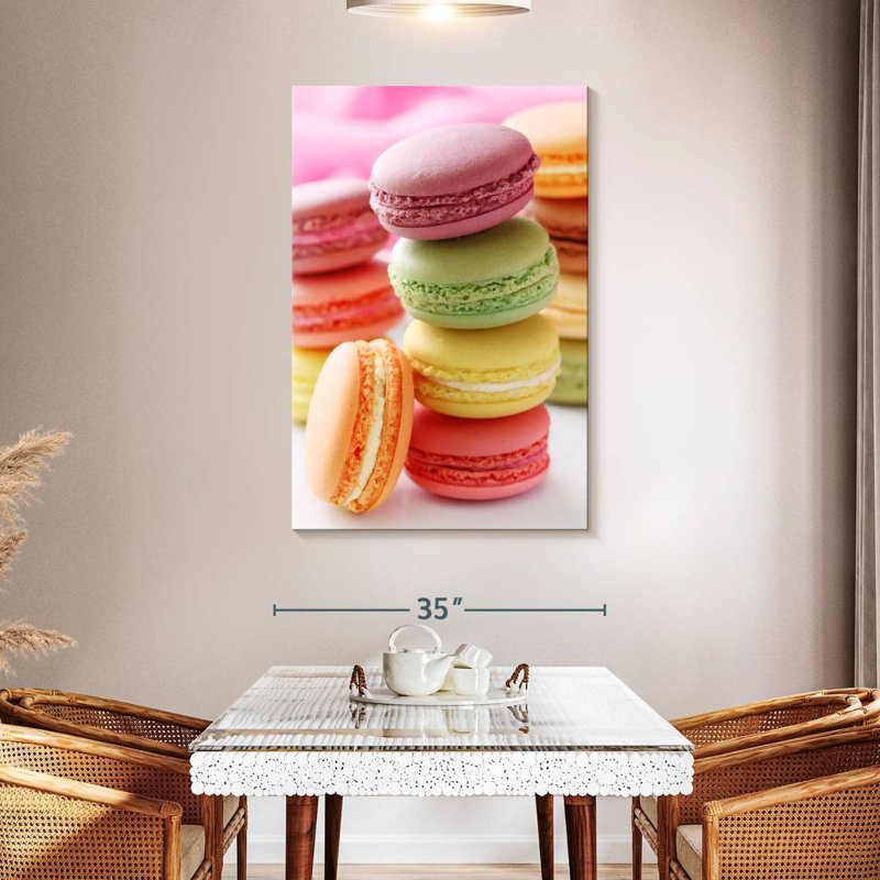 Yarlin Flavored Macarons, 48" H x 32" W