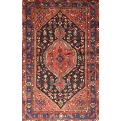 Tapis oriental bleu / rouge