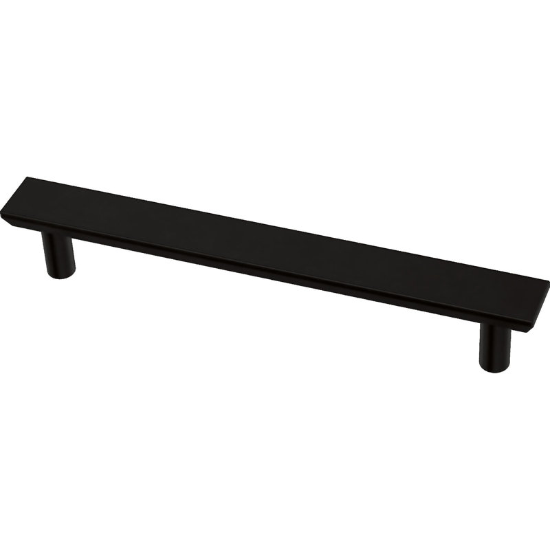 Chamfered 5 1/16" Center Bar Pull Multipack, Matte Black, 5 1/16" Center to Center