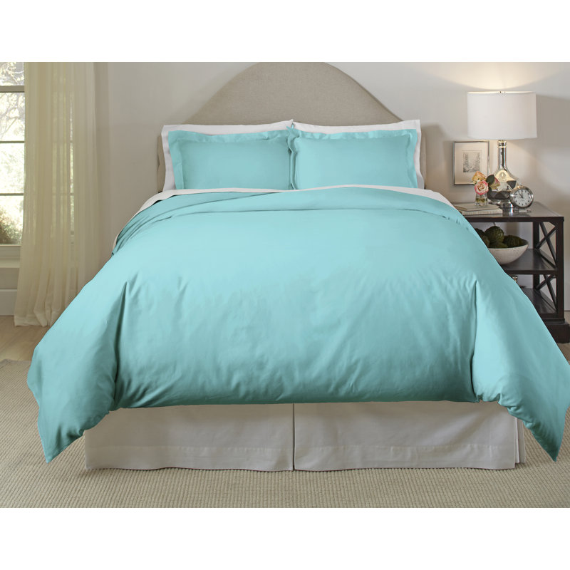 Ensemble de housse de couette Long Staple, Double / Grand, Aigue-marine