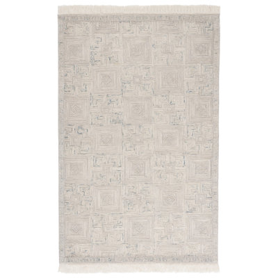 Hillenbrand Hand Woven Geometric Wool Area Rug 